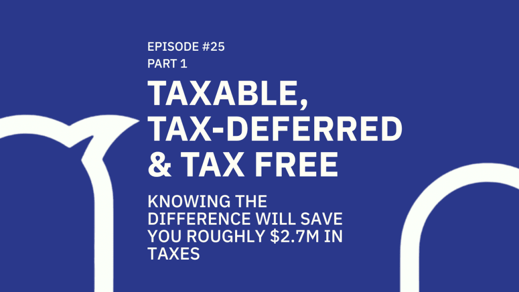 25. Taxable, Tax-Deferred & Tax-Free: Knowing The Difference Will Save You Roughly $2.7M In Taxes